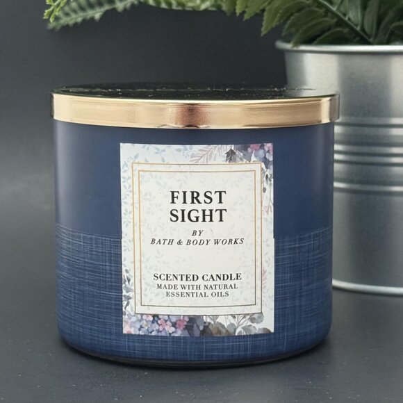 BBW First Sight Bath & Body Works 3 Wick Candle - Picture 1 of 10